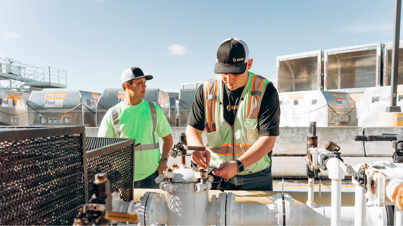 SAIM Employees Applying a Tag